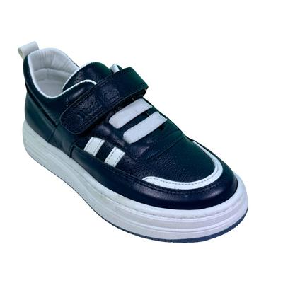 110 Erkek Spor Ortopedik Lacivert Beyaz Cırtlı