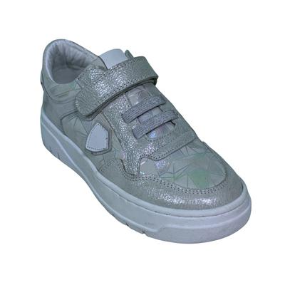 116 Kız Hakiki Deri Spor Ortopedik Gümüş