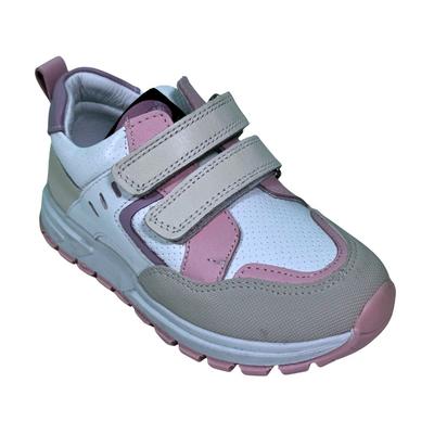 117 Kız Hakiki Deri Spor Ortopedik Beyaz Krem Pembe