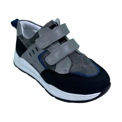 119 Erkek Spor Ortopedik Gri Siyah Cırtlı