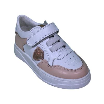 144 Kız Hakiki Deri Spor Ortopedik Beyaz Pembe