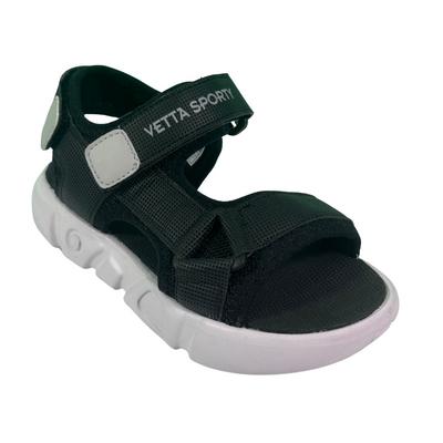 193 Vetta Erkek Sandalet Cırtlı Siyah