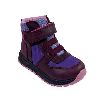 234 Kız Hakiki Deri Bot Ortopedik Mor