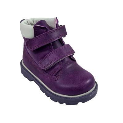 237 Kız Hakiki Deri Bot Ortopedik Mor