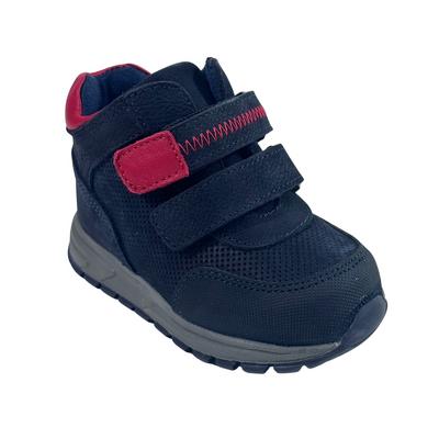 245 Erkek Hakiki Deri Bot Ortopedik Lacivert Nubuk