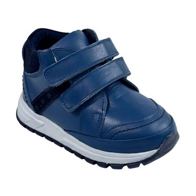 248 Erkek Hakiki Deri Bot Ortopedik Kot Mavi