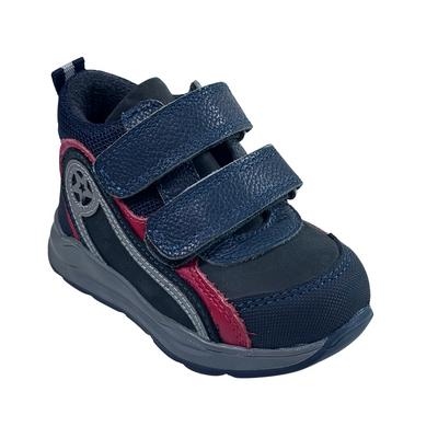 250 Erkek Hakiki Deri Bot Ortopedik Lacivert Kırmızı