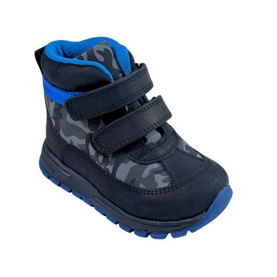 253 Erkek Hakiki Deri Bot Ortopedik Lacivert Nubuk