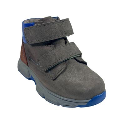 255 Erkek Hakiki Deri Bot Ortopedik Gri Nubuk