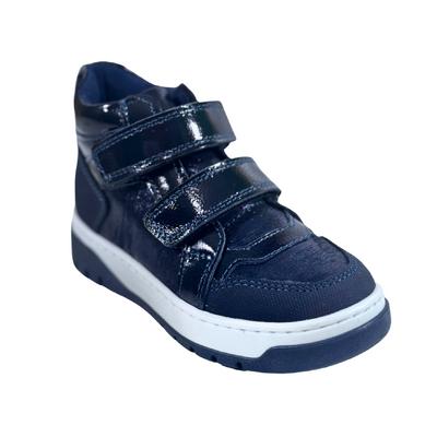 273 Kız Hakiki Deri Ortopedik Lacivert Bot