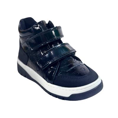 274 Kız Hakiki Deri Ortopedik Parlak Siyah Bot