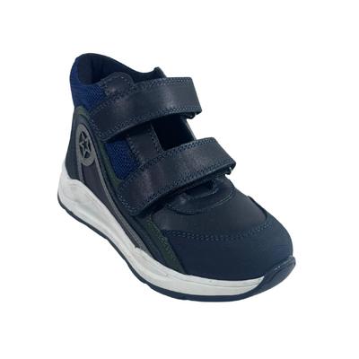 284 Erkek Hakiki Deri Ortopedik Lacivert Bot