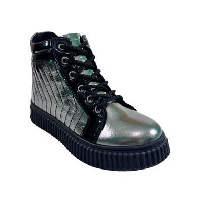 298 Kız Hakiki Deri Ortopedik Gümüş Gri Bot