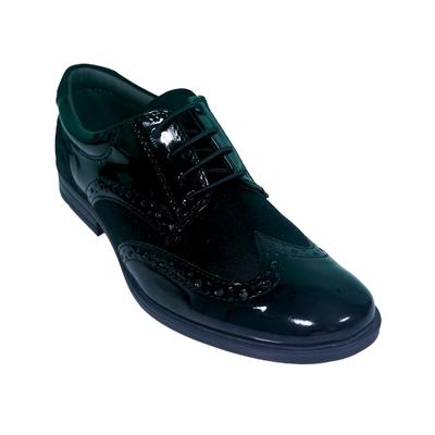 76 Raker Erkek Ortopedik Klasik Siyah Bağlı